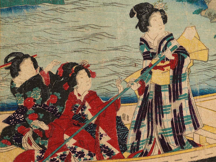 Ume  from the series Genji shochikubai no uchi by Utagawa Kunisada II / BJ341-355