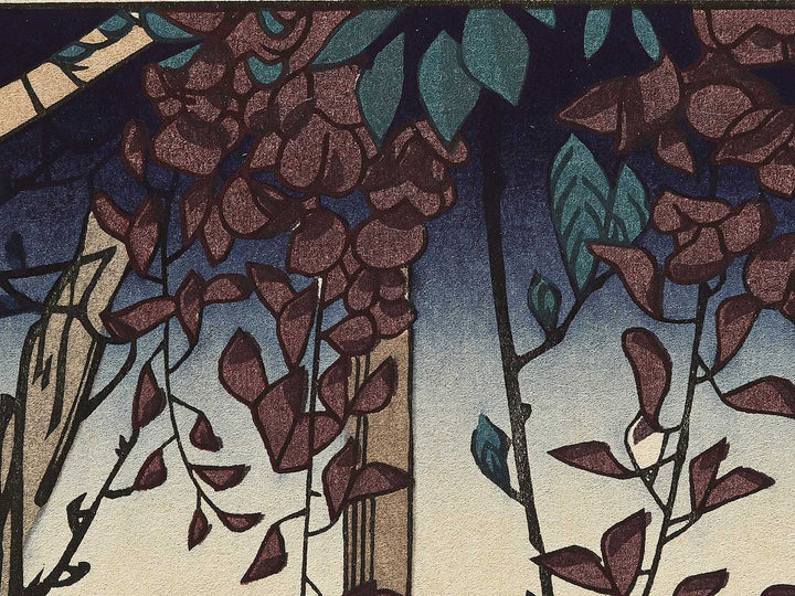 Precincts of the Tenjin Shrine, Kameido from the series One Hundred Famous Views of Edo by Utagawa Hiroshige, (Large print size) / BJ328-384