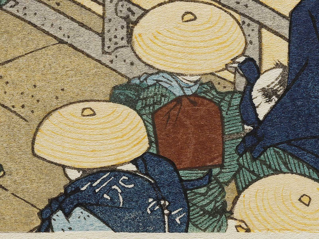 Echizen fukui no hashi from the series Shokoku meisho kiran by Katsushika Hokusai, (Large print size) / BJ337-463