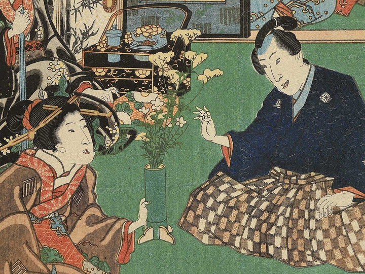 Genjikimi kagetsu asobi by Utagawa Kunisada(Toyokuni III) / BJ348-110