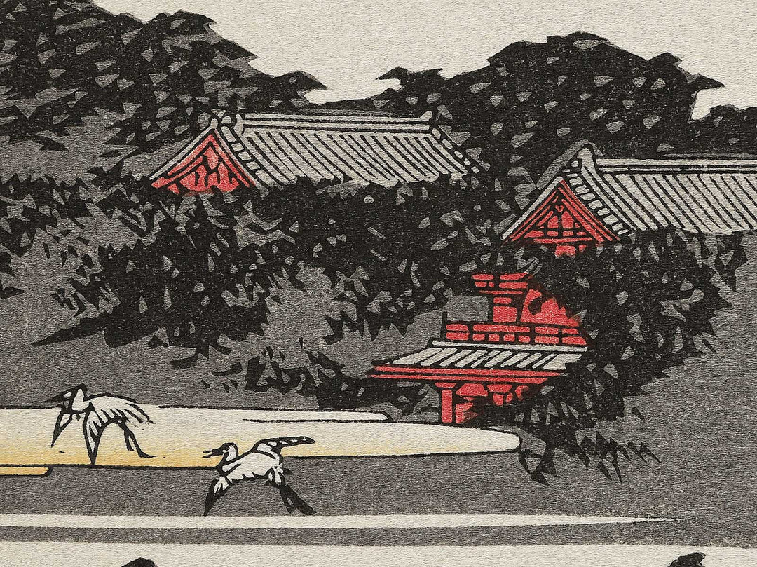 Ueno shinobazu hasuike from the series Toto meisho by Utagawa Hiroshige, (Large print size) / BJ342-720