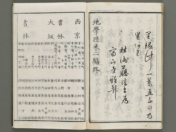 Soga Chigaku orai (yoroppashu no bu, ge) by Hashimoto Gyokuransai / BJ330-715