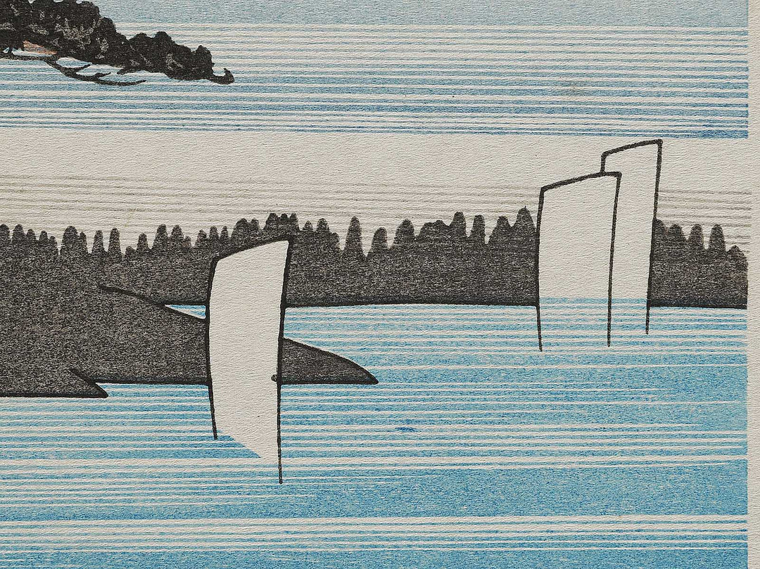 Mount Fuji from Satta from the series Honcho meisho by Utagawa Hiroshige, (Large print size) / BJ324-856