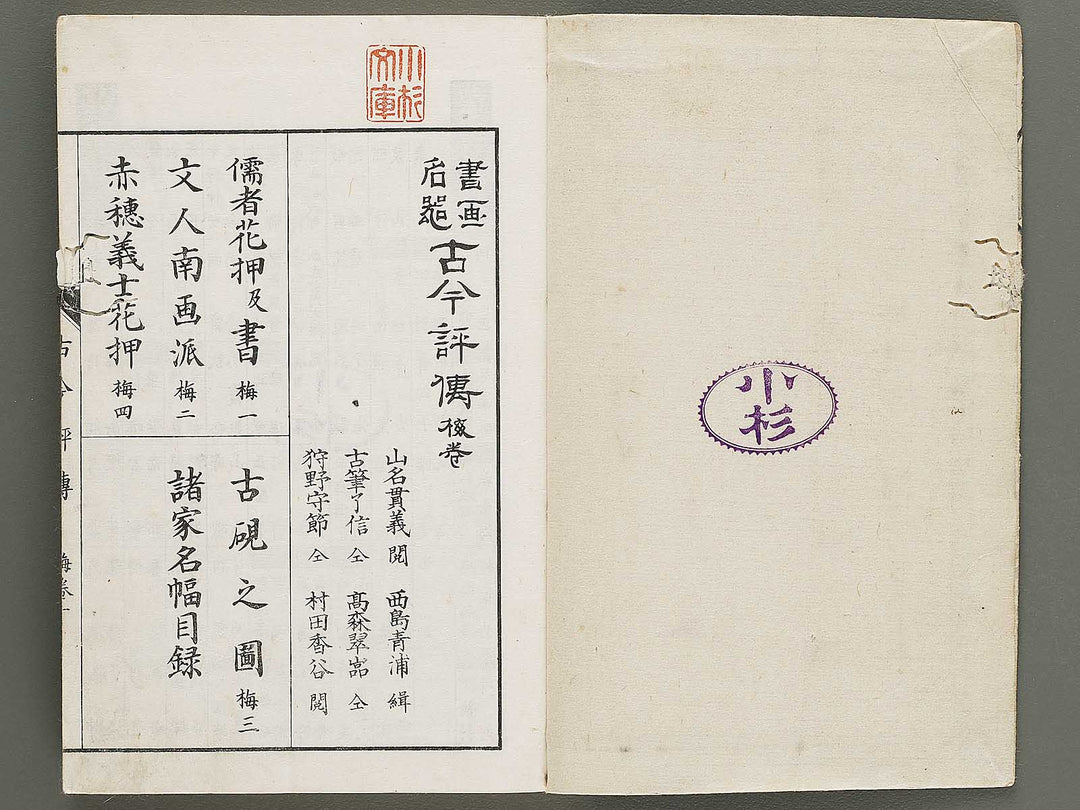 Shoga meiki Kokon hyoden (Ume no maki) / BJ325-416