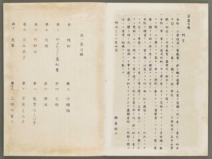 Shuga hyakudai Volume 1 by Kawabata Gyokusho / BJ333-543