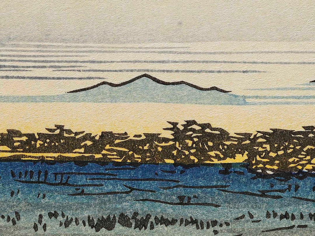 View to the North from Asukayama from the series One Hundred Famous Views of Edo by Utagawa Hiroshige, (Large print size) / BJ337-162