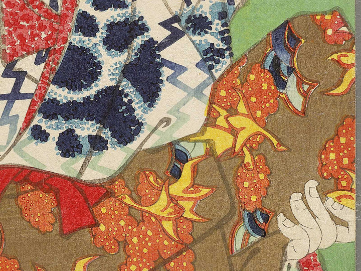 Tsuki gasashi from the series Tosei mitate juroku musashi by Toyohara Kunichika / BJ331-394