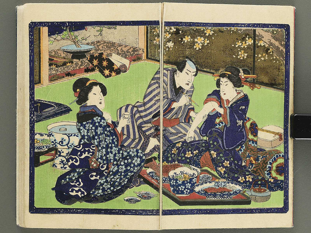Hana no nemuri shiki monogatari by Insuitei Shozan / BJ355-096
