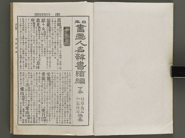 Nihon shoga jinmei jisho (zokuhen, ge) / BJ328-447