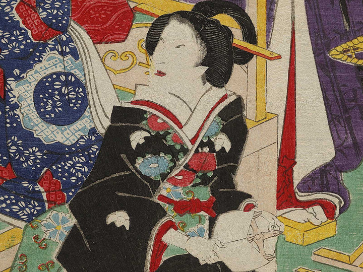 Genji kaiko yashinaigusa by Utagawa Fusatane / BJ334-908