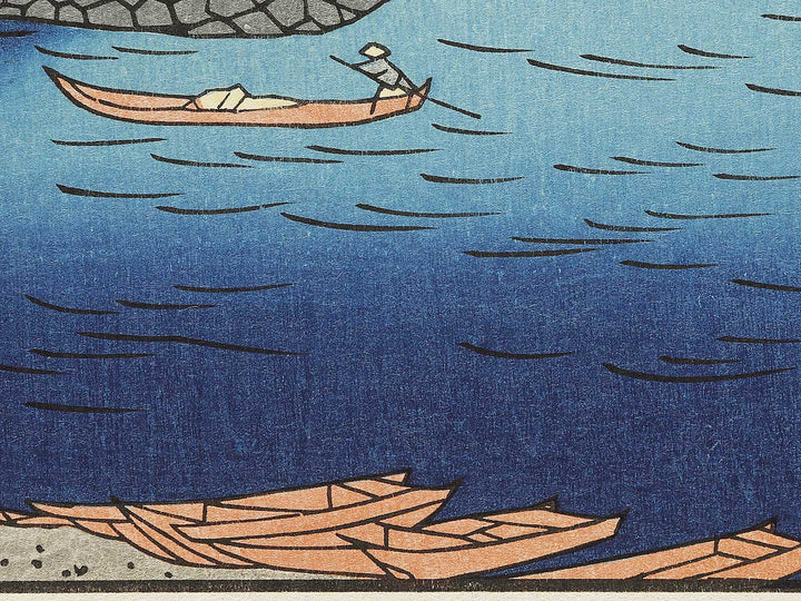 Iwakuni, Kintai Bridge from the series Famous Views of the Sixty-odd Provinces by Utagawa Hiroshige, (Large print size) / BJ334-173