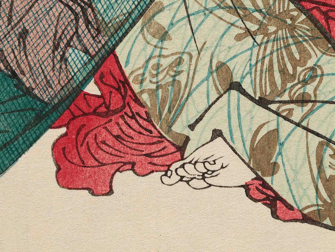 Kanasugi machi bishamon from the series Gorisho musubu no ennichi by Keisai Eisen, (Large print size) / BJ239-232