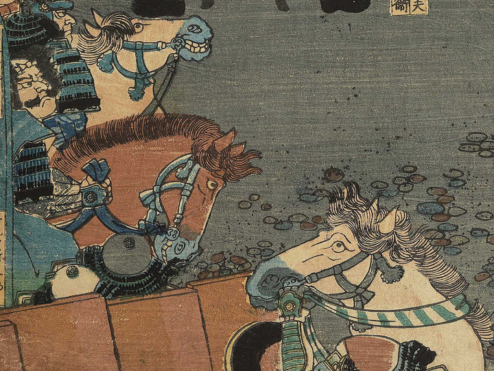 Koji sannen Fujigawa shutsujin no zu by Utagawa Yoshitora / BJ349-384