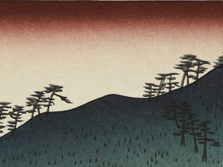 The Passage Under the Rakan Monastery from the series Famous Views of the Sixty-odd Provinces by Utagawa Hiroshige, (Large print size) / BJ334-103