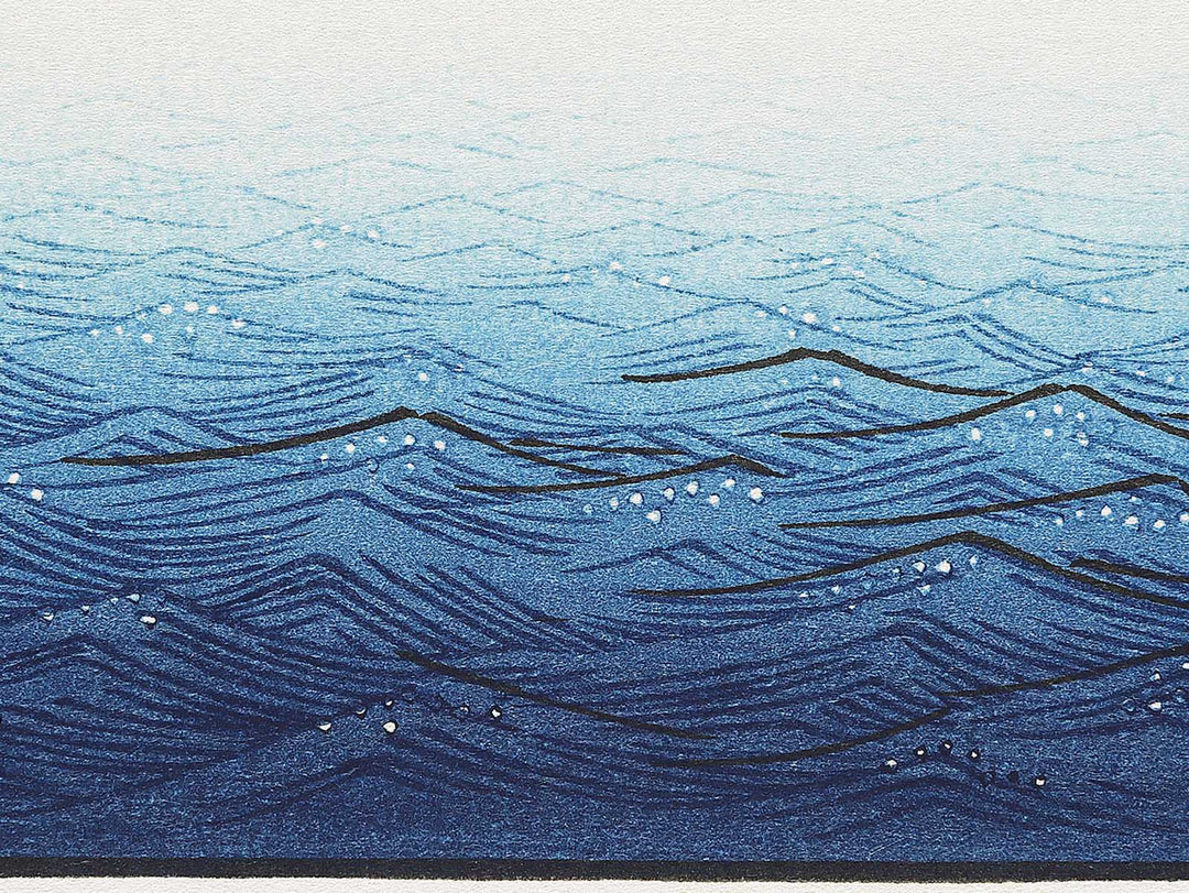 Clearing Weather at Shibaura from the series Eight Views of the Suburbs of Edo by Utagawa Hiroshige, (Medium print size) / BJ331-289