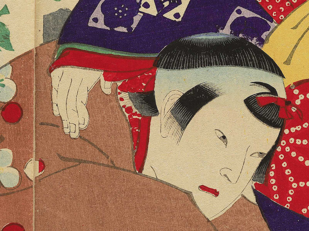 Kabukiza shinkyogen Akegarasu haru no awayuki by Utagawa Kunisada(Toyokuni III) / BJ348-180