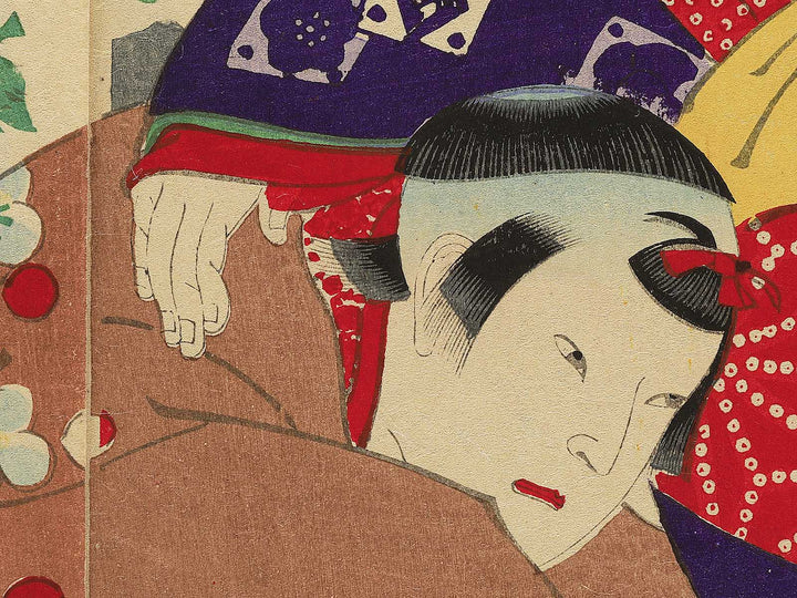 Kabukiza shinkyogen Akegarasu haru no awayuki by Utagawa Kunisada(Toyokuni III) / BJ348-180