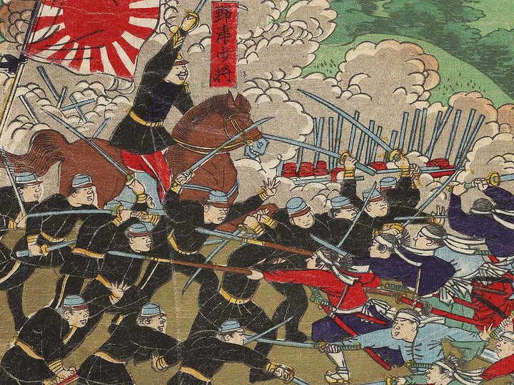 Taharasaka kassen no zu by Utagawa Yoshitora / BJ337-330