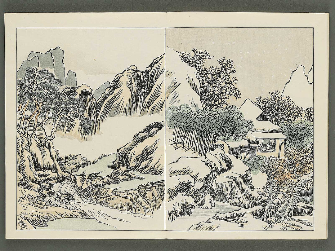 Nihon meiga kagami (Tokugawa jidai bu) by Yosa buson / BJ345-534