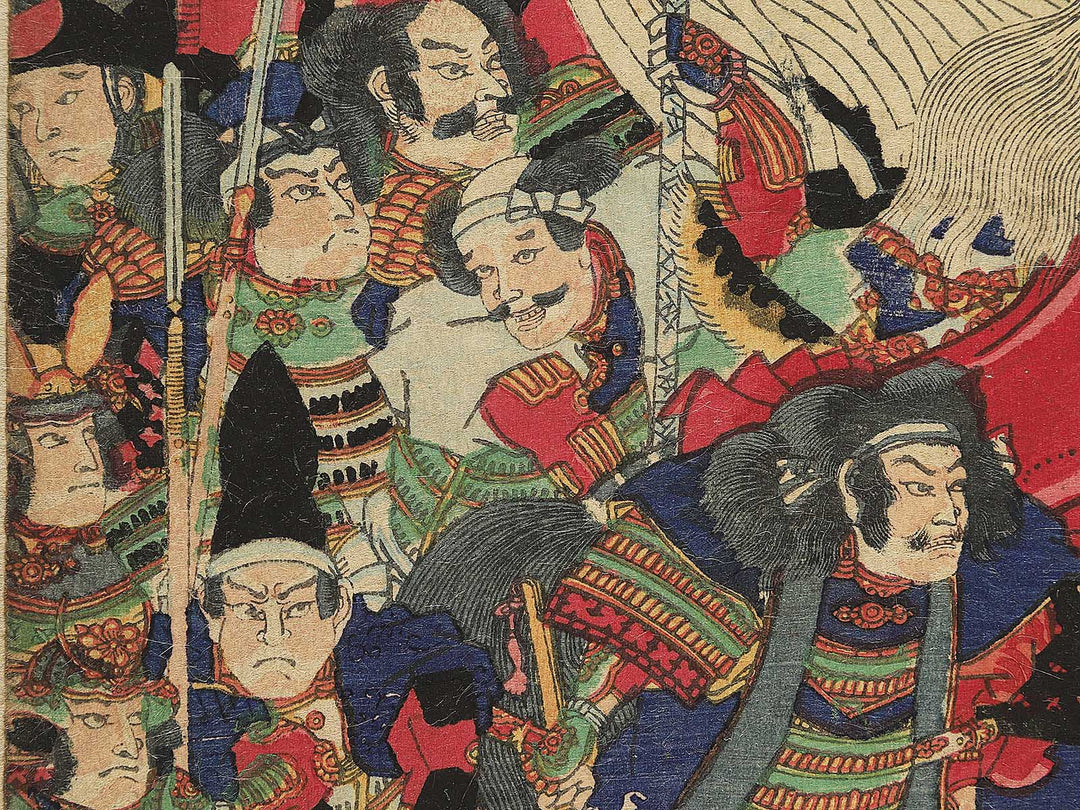 Shinshu Kawanakajima Takeda Uesugi wabokuzu by Utagawa Kunitsuna II (Ichirannsai Kunitsuna) / BJ346-976