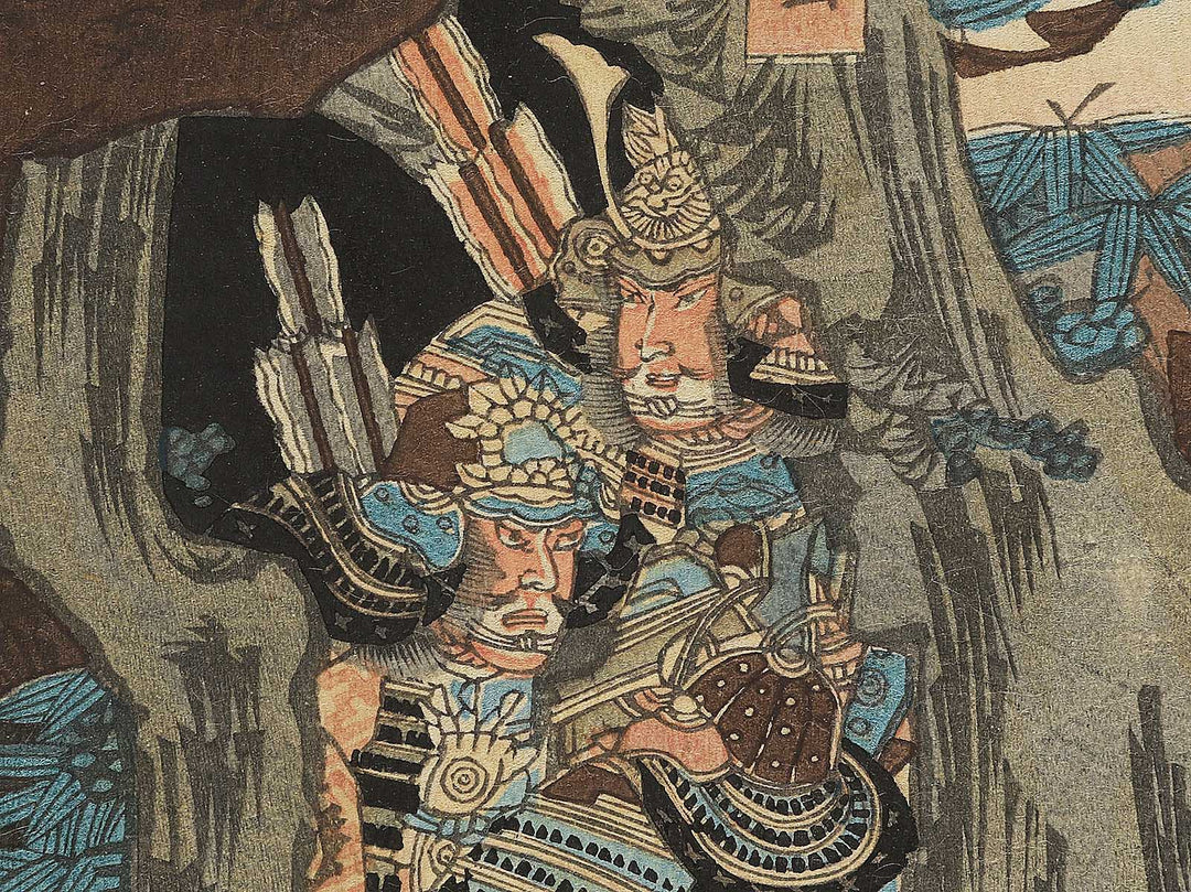 Ishibashiyama Takatsuna shingari komei zu by Utagawa Kunihisa / BJ344-295