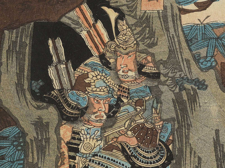 Ishibashiyama Takatsuna shingari komei zu by Utagawa Kunihisa / BJ344-295
