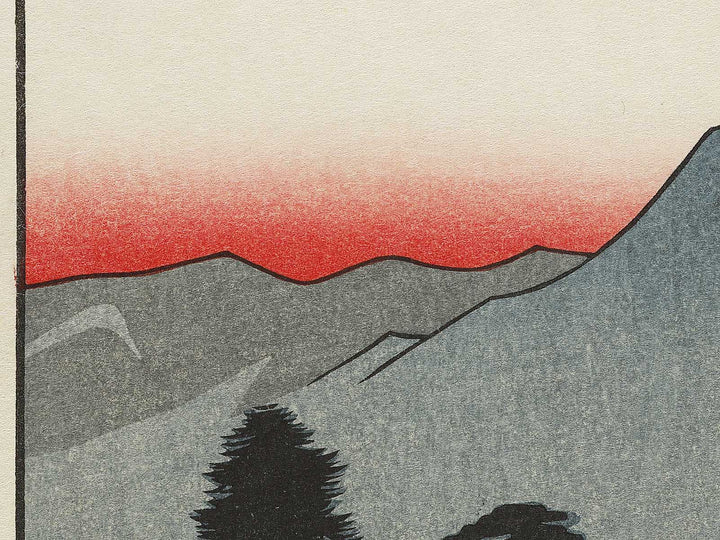 Iga Ueno from the series Famous Views of the Sixty-odd Provinces by Utagawa Hiroshige, (Large print size) / BJ334-390