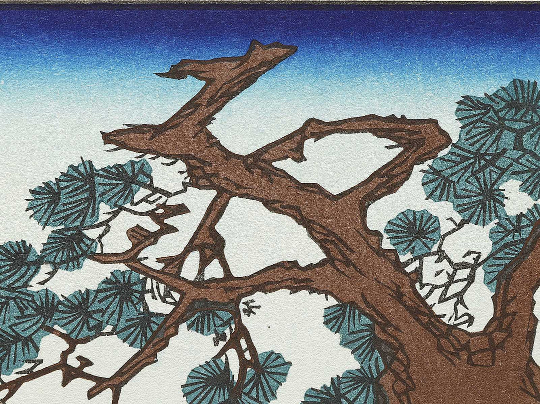 Maiko Beach from the series Famous Views of the Sixty-odd Provinces by Utagawa Hiroshige, (Large print size) / BJ334-040