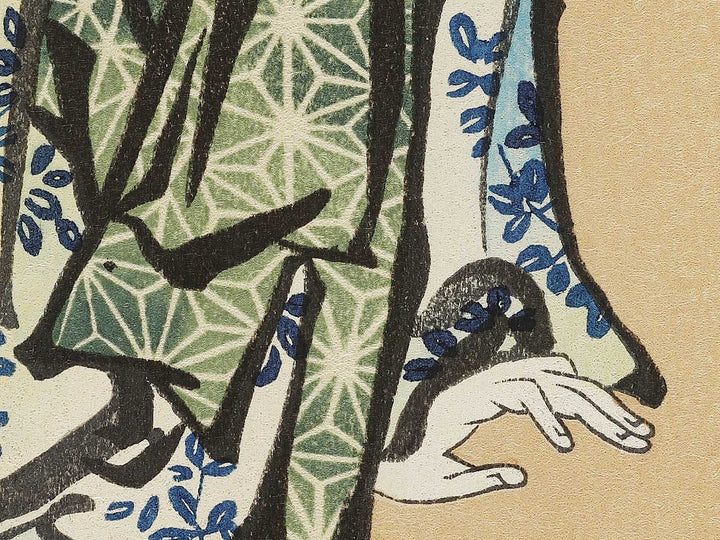 A book reading ripe beauty by Katsushika Hokusai, (Medium print size) / BJ319-613