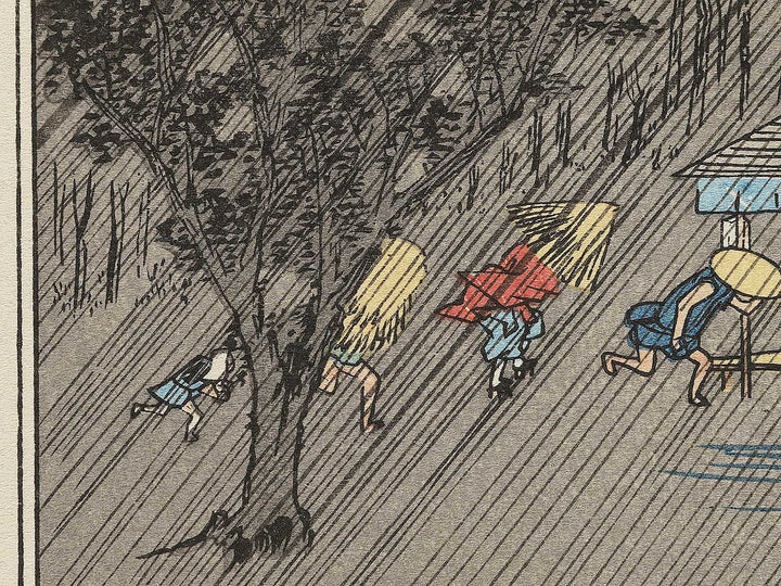 Tadasugawara no yudachi from the series Kyoto meisho no uchi by Utagawa Hiroshige, (Medium print size) / BJ341-803