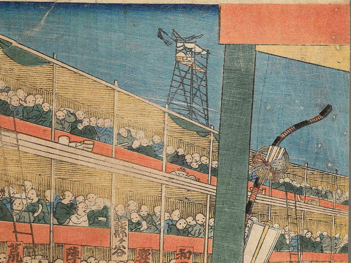 Kanjin ozumo torikumi no zu by Utagawa Kunisada(Toyokuni III) / BJ347-011