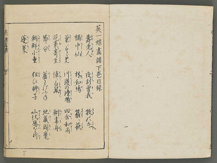 Iccho gafu (Ge) by Hanabusa Iccho / BJ343-644