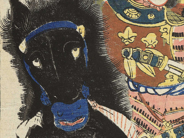 Hachiman taro Yoshiie by Utagawa Yoshikazu / BJ347-039