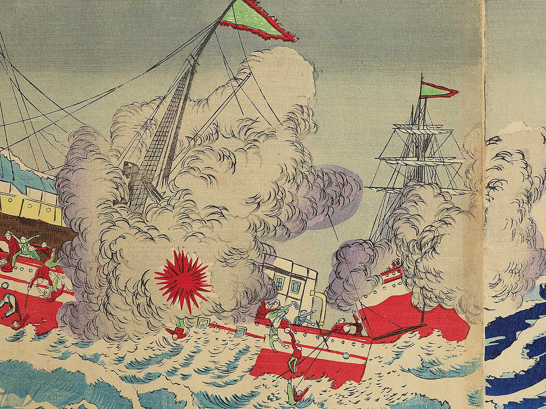 Nissinkan gekisen no zu by Shunsai Toshimasa / BJ349-034
