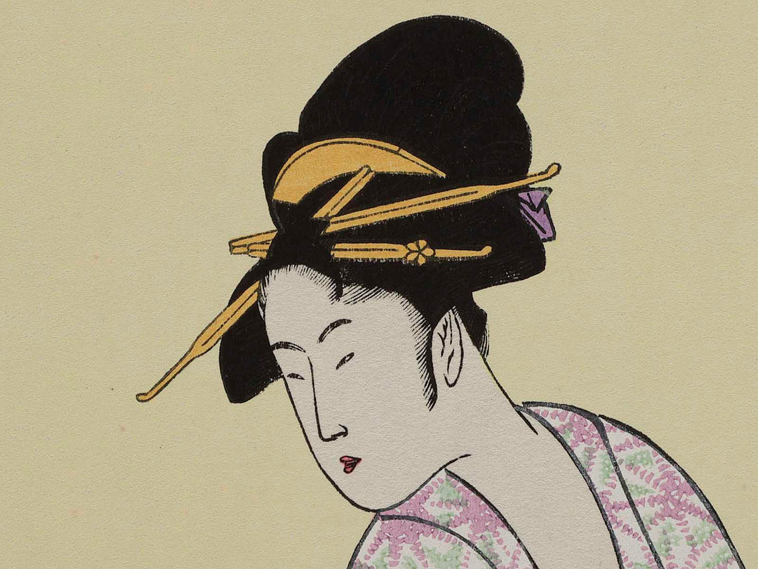Harishigoto by Kitagawa Utamaro, (Medium print size) / BJ218-743