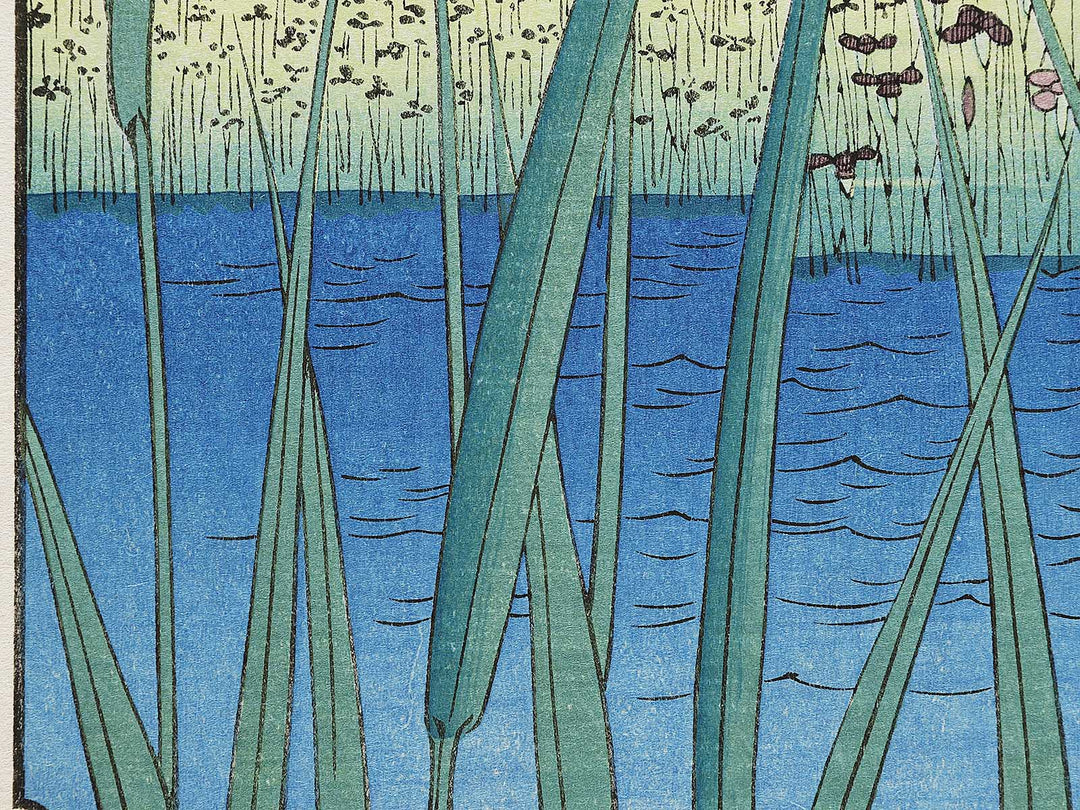 Horikiri Iris Garden from the series One Hundred Famous Views of Edo by Utagawa Hiroshige, (Large print size) / BJ331-541