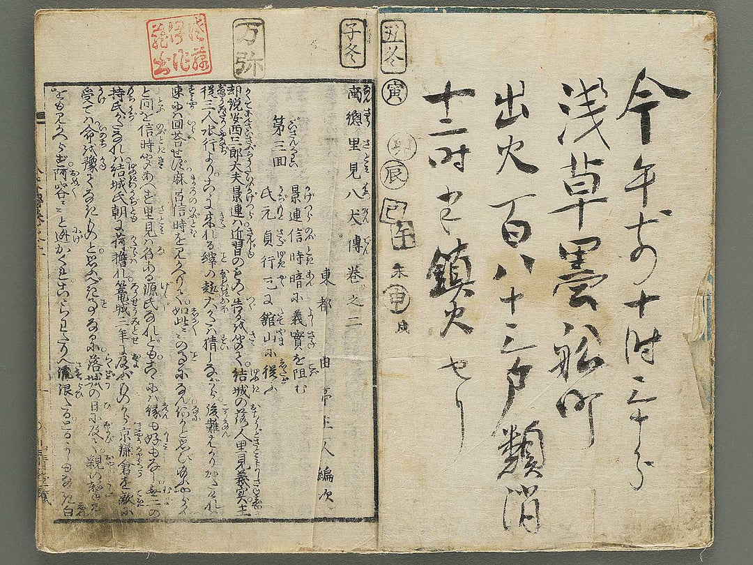 Nanso satomi hakkenden Volume 2 by Yanagawa Shigenobu / BJ347-158