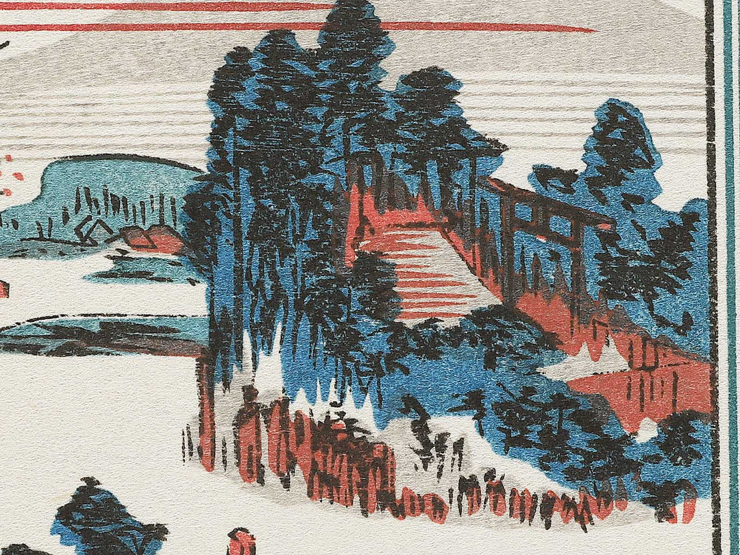 View of late spring at Massaki from the series Famous Places in the Eastern Capital by Utagawa Hiroshige, (Medium print size) / BJ341-761