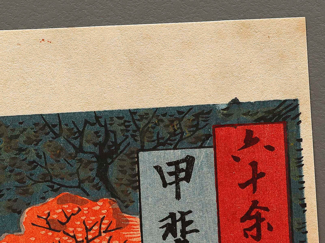 Monkey Bridge from the series Famous Views of the Sixty-odd Provinces by Utagawa Hiroshige, (Large print size) / BJ322-861