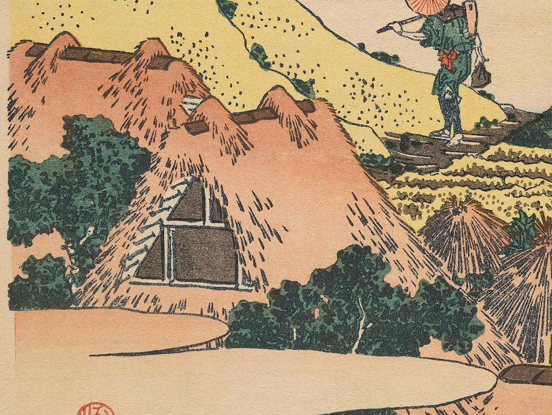 Shimomeguro from the series Thirty-six Views of Mount Fuji by Katsushika Hokusai, (Medium print size) / BJ280-287