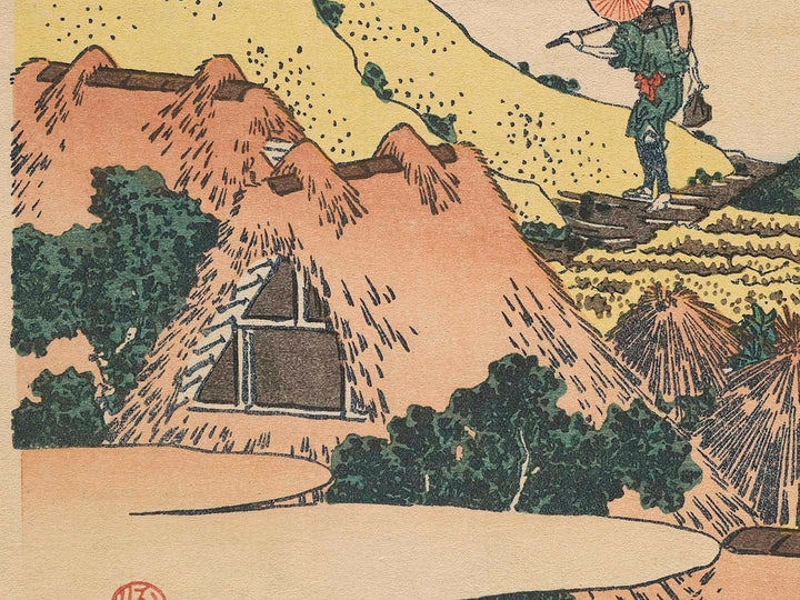 Shimomeguro from the series Thirty-six Views of Mount Fuji by Katsushika Hokusai, (Medium print size) / BJ280-287