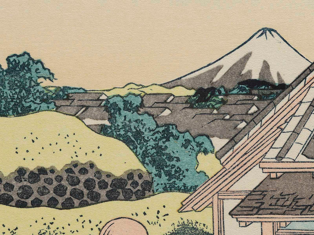 Surugadai in Edo from the series Thirty-six Views of Mount Fuji by Katsushika Hokusai, (Medium print size) / BJ283-535
