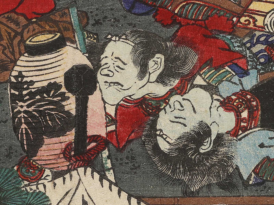 Sanjuroku Takechi Juzaemon itsuwatte shinin to nari Hisayoshi ni chikazuku from the series Hyogundan gojuyojo by Utagawa Yoshitsuya / BJ339-815