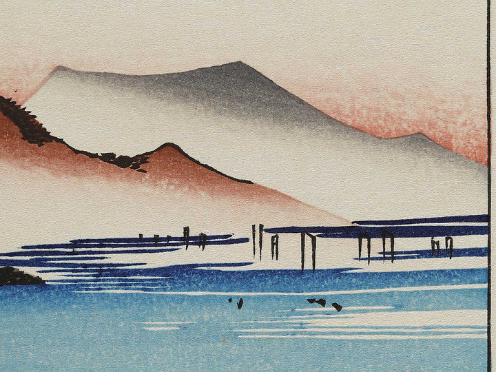 Clear breeze at Awazu from the series Eight Views of Omi by Utagawa Hiroshige, (Medium print size) / BJ333-949