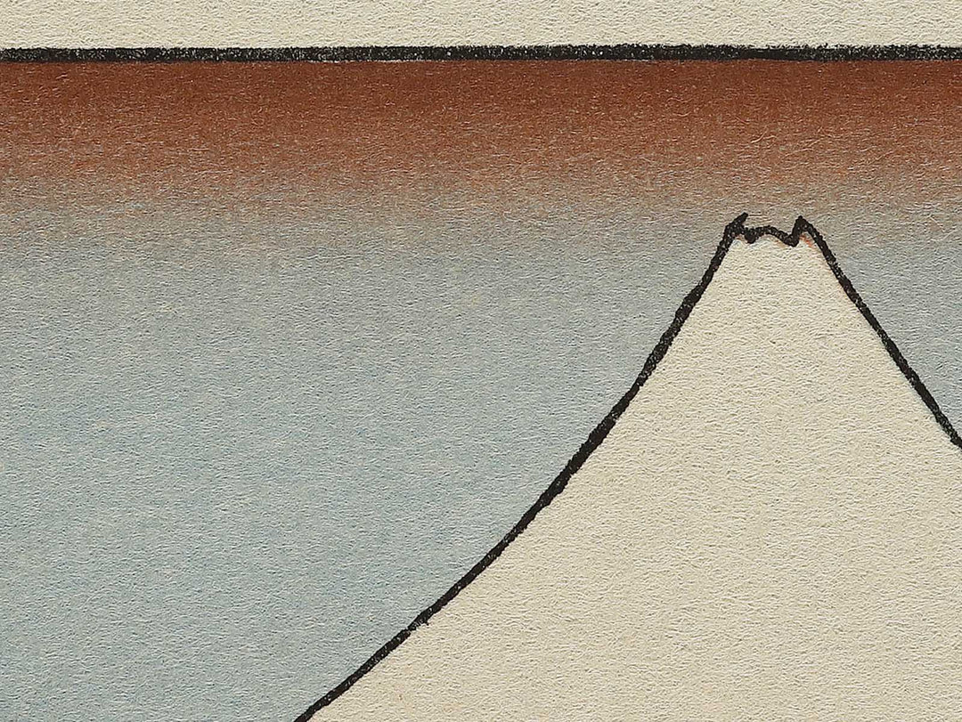 Fuji in a Thunderstorm from the series One Hundred Views of Mount Fuji by Katsushika Hokusai, (Medium print size) / BJ325-038