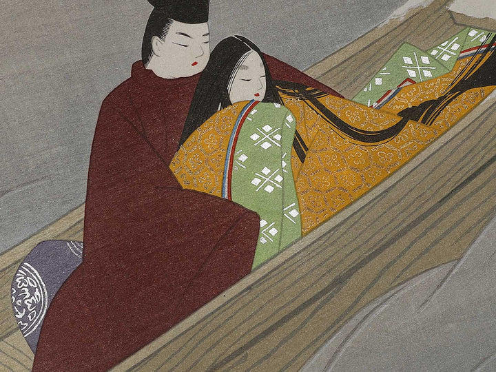 UKIFUNE from the series The Tale of Genji by Ebina Masao, (Medium print size) / BJ329-357