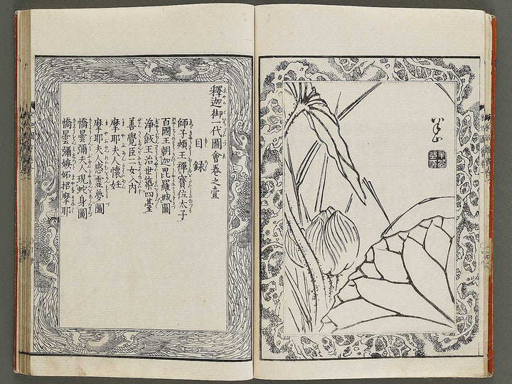Shaka goichidaiki zue Volume 1 by Katsushika Hokusai / BJ327-838