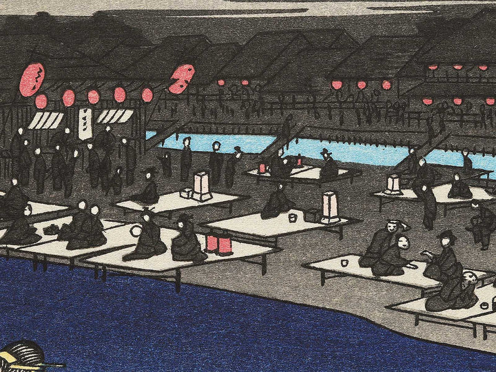 Shijo gawara yusuzumi from the series Kyoto meisho no uchi by Utagawa Hiroshige, (Medium print size) / BJ341-866
