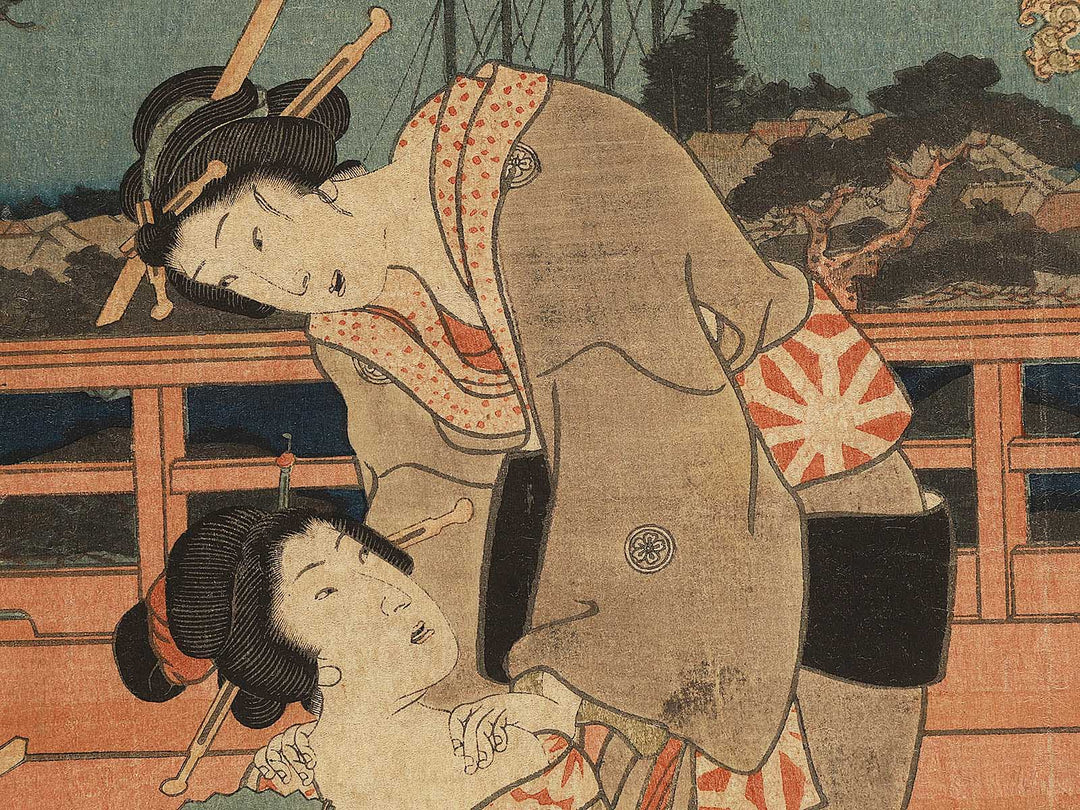 Higashi genji yukizuki hana no uchi tsuki by Utagawa Kunisada(Toyokuni III) / BJ306-082