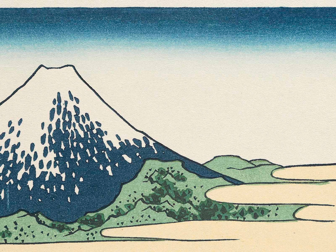 Simplified View of Tagonoura Beach at Ejiri on the Tokaido Road from the series Thirty-six Views of Mount Fuji by Katsushika Hokusai, (Medium print size) / BJ283-668